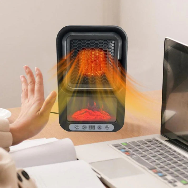 Fast Warming Flame Heater with Realistic Flame Effect & Smart Display
