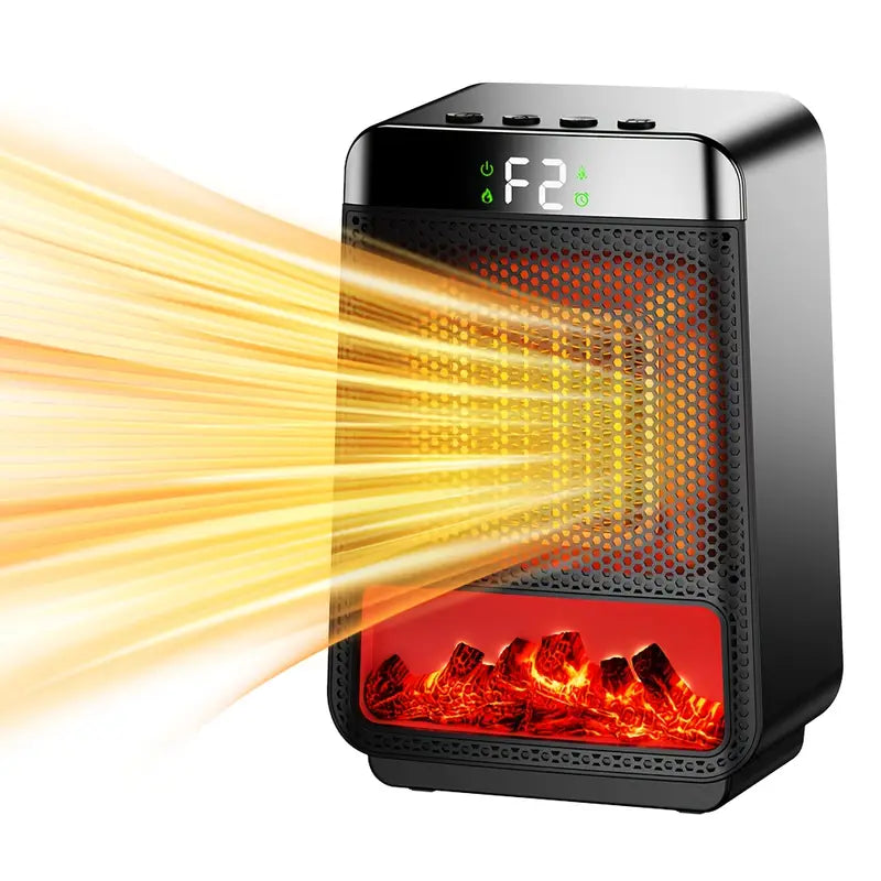Fast Warming Flame Heater with Realistic Flame Effect & Smart Display